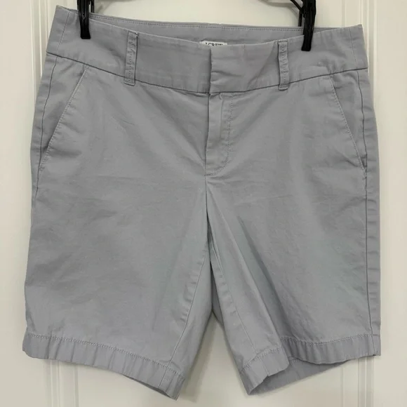 J. Crew Factory Frankie Bermuda Shorts Gray 9” - Picture 4 of 7